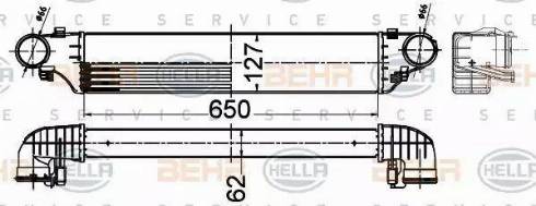 BEHR HELLA Service 8ML 376 988-294 - Интеркулер autozip.com.ua