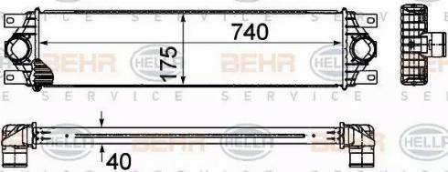 BEHR HELLA Service 8ML 376 899-011 - Интеркулер autozip.com.ua