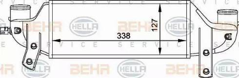 BEHR HELLA Service 8ML 376 765-001 - Интеркулер autozip.com.ua