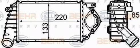 BEHR HELLA Service 8ML 376 760-631 - Интеркулер autozip.com.ua