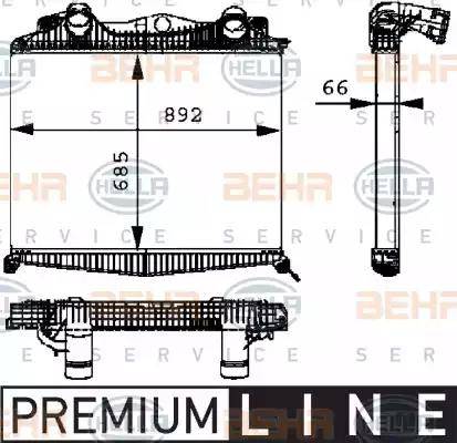BEHR HELLA SERVICE 8ML 376 724-221 - Інтеркулер autozip.com.ua