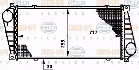 BEHR HELLA Service 8ML 376 720-391 - Интеркулер autozip.com.ua