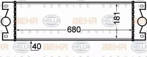 BEHR HELLA Service 8ML 376 776-521 - Интеркулер autozip.com.ua