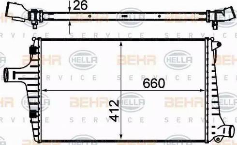 BEHR HELLA Service 8ML 376 776-044 - Интеркулер autozip.com.ua