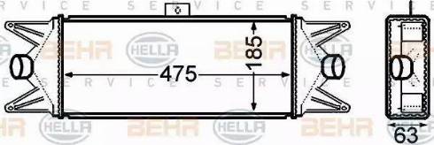 BEHR HELLA Service 8ML 376 776-771 - Интеркулер autozip.com.ua