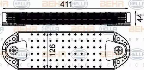 BEHR HELLA SERVICE 8MO 376 906-421 - Масляний радіатор, моторна олія autozip.com.ua