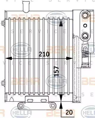 BEHR HELLA SERVICE 8MO 376 729-591 - Масляний радіатор, автоматична коробка передач autozip.com.ua