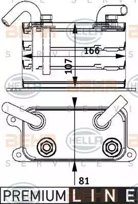 BEHR HELLA SERVICE 8MO 376 729-631 - Масляний радіатор, моторна олія autozip.com.ua