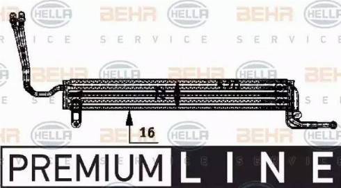 BEHR HELLA Service 8MO 376 726-361 - Масляний радіатор, кермове управління autozip.com.ua