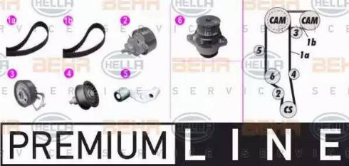 BEHR HELLA Service 8MP 376 801-841 - Водяний насос + комплект зубчатого ременя autozip.com.ua