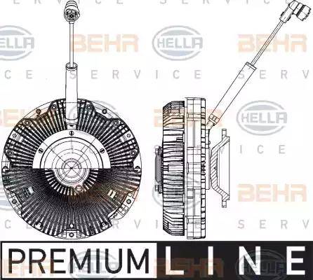 BEHR HELLA SERVICE 8MV 376 791-151 - Зчеплення, вентилятор радіатора autozip.com.ua