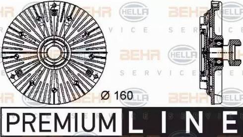 BEHR HELLA Service 8MV 376 732-441 - Зчеплення, вентилятор радіатора autozip.com.ua