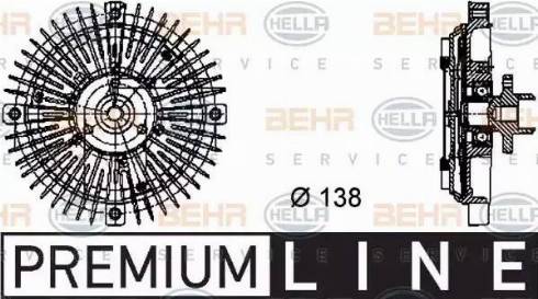 BEHR HELLA Service 8MV 376 732-221 - Зчеплення, вентилятор радіатора autozip.com.ua