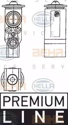 BEHR HELLA Service 8UW 351 239-071 - Розширювальний клапан, кондиціонер autozip.com.ua