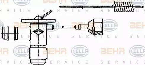 BEHR HELLA Service 8UW 351 235-001 - Розширювальний клапан, кондиціонер autozip.com.ua