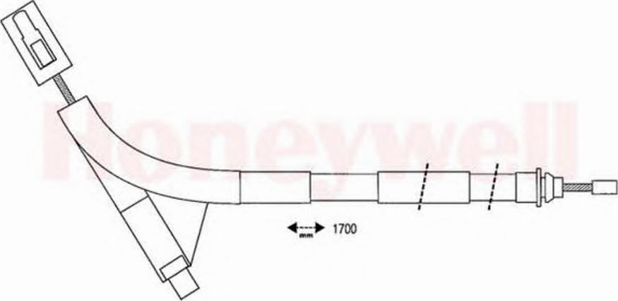 BENDIX 432415B - Трос, гальмівна система autozip.com.ua