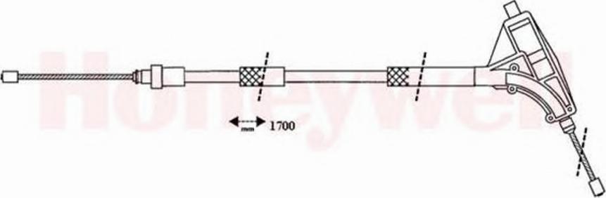 BENDIX 432416 B - Трос, гальмівна система autozip.com.ua