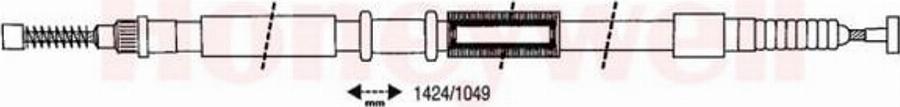 BENDIX 432651 B - Трос, гальмівна система autozip.com.ua