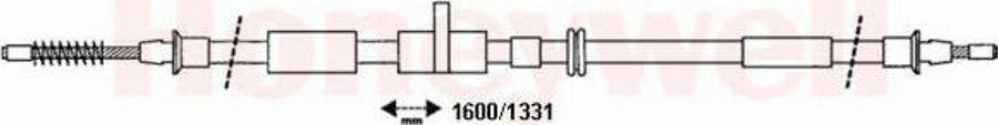 BENDIX 432664B - Трос, гальмівна система autozip.com.ua