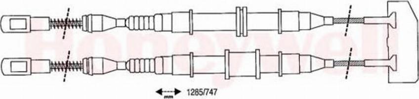 BENDIX 432103 B - Трос, гальмівна система autozip.com.ua