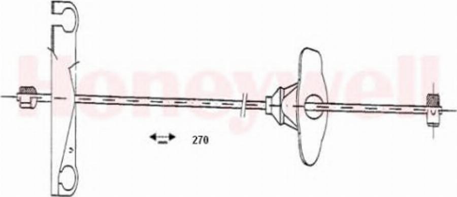 BENDIX 432731 B - Трос, гальмівна система autozip.com.ua