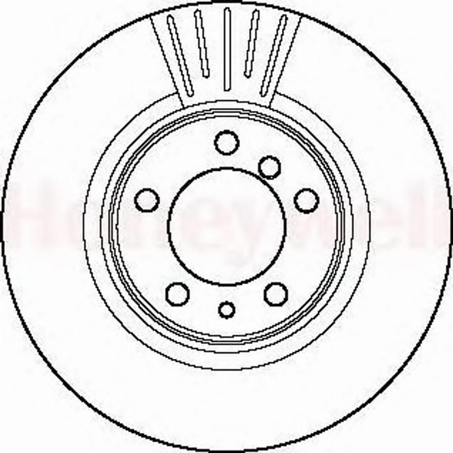 BENDIX 561948 B - Гальмівний диск autozip.com.ua