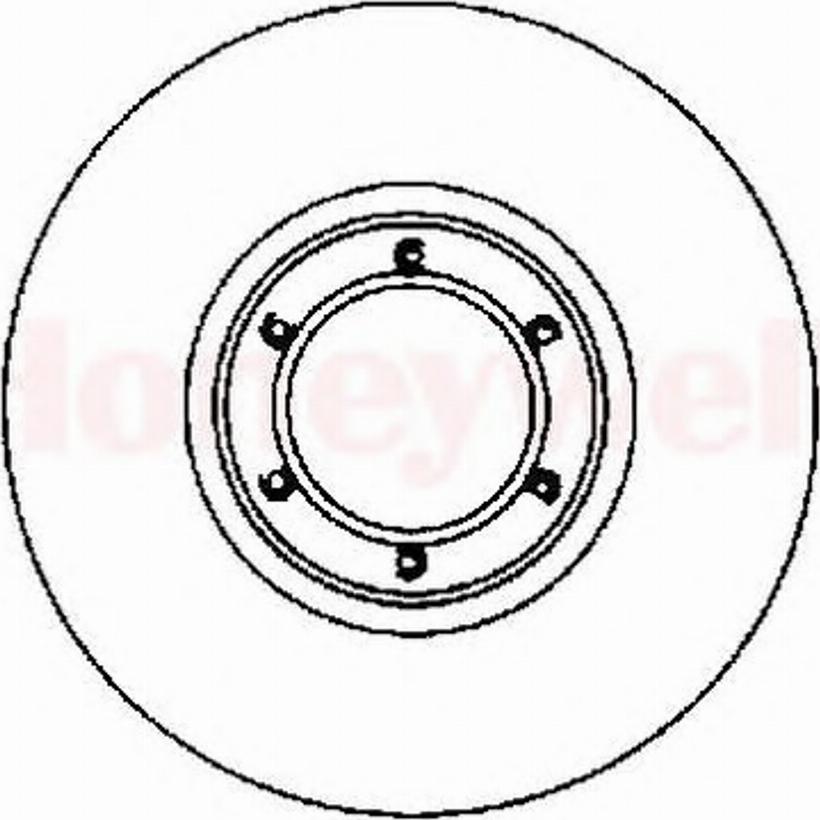 BENDIX 561254 B - Гальмівний диск autozip.com.ua