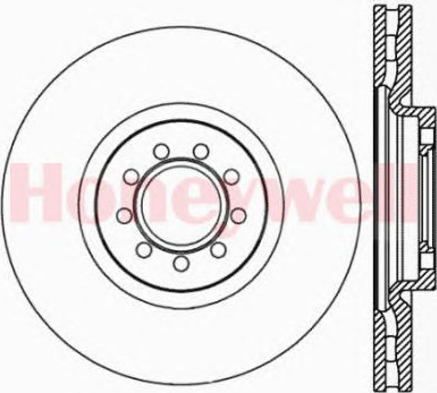 BENDIX 562491B - Гальмівний диск autozip.com.ua