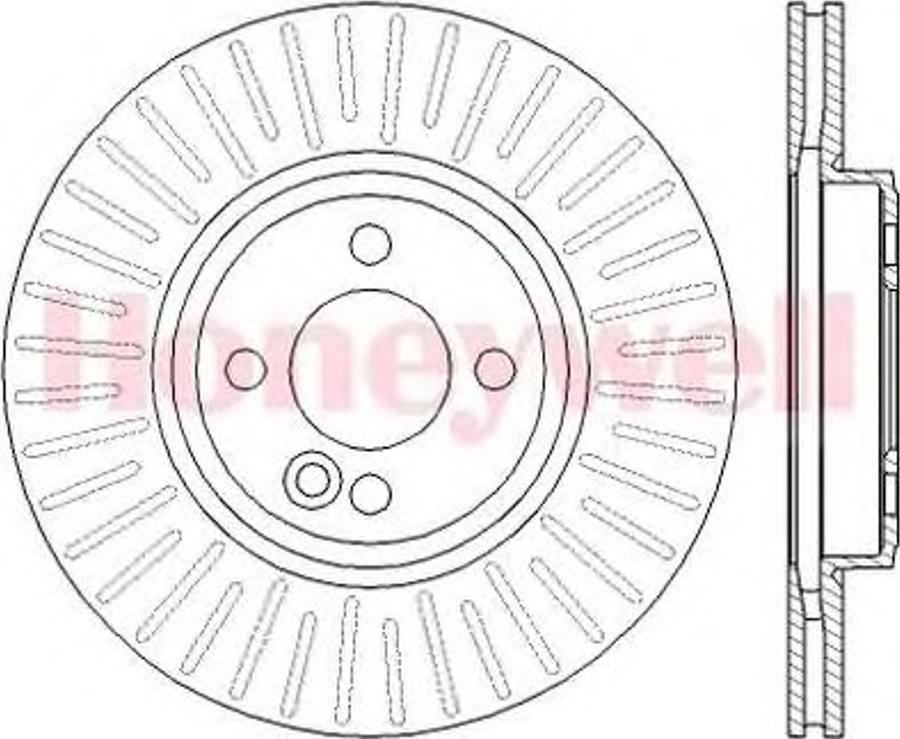 BENDIX 562444B - Гальмівний диск autozip.com.ua