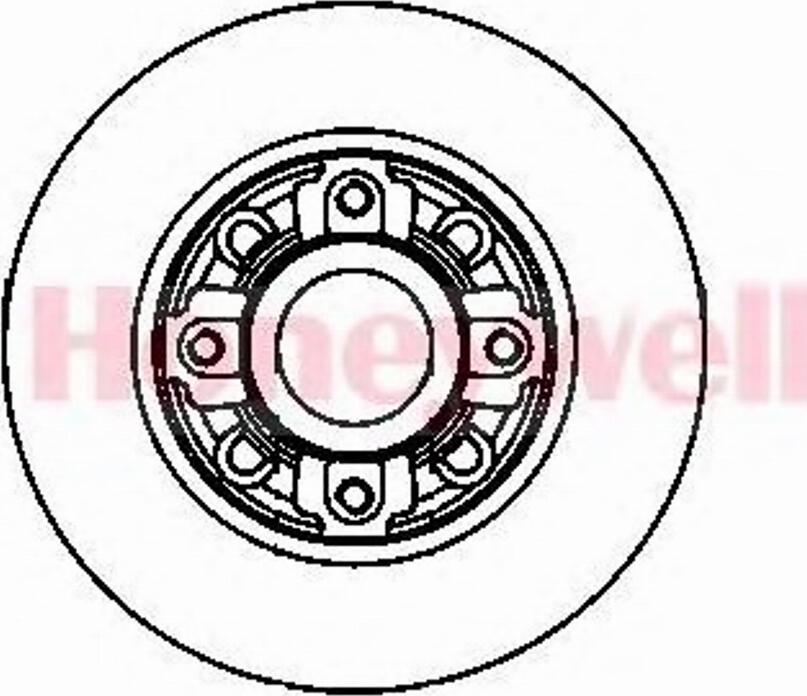 BENDIX 562450B - Гальмівний диск autozip.com.ua