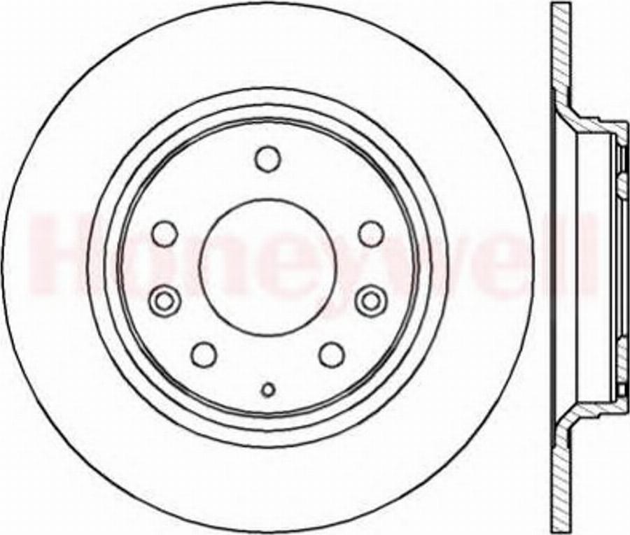 BENDIX 562416B - Гальмівний диск autozip.com.ua