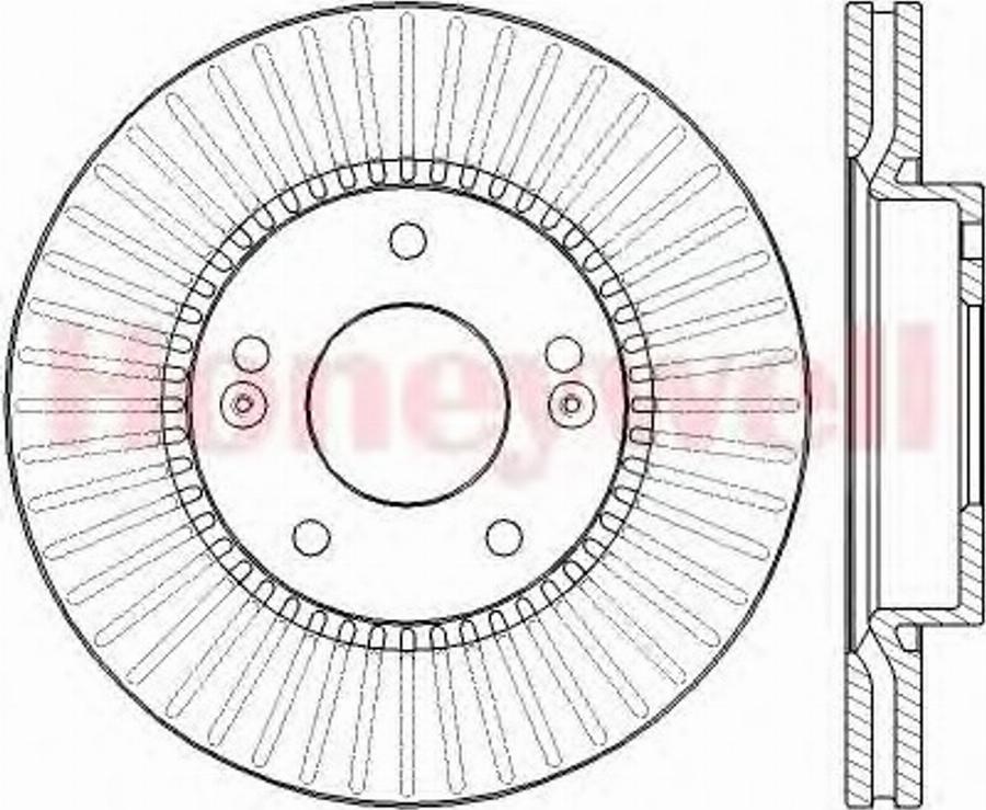 BENDIX 562433B - Гальмівний диск autozip.com.ua