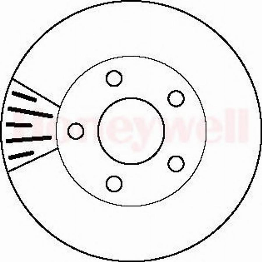 BENDIX 562160 B - Гальмівний диск autozip.com.ua