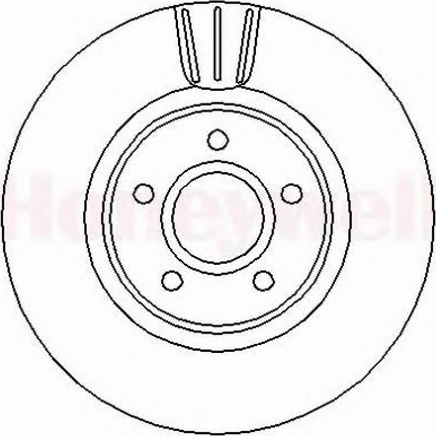 BENDIX 562363B - Гальмівний диск autozip.com.ua