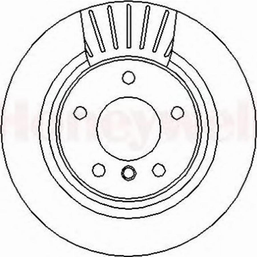 BENDIX 562316B - Гальмівний диск autozip.com.ua