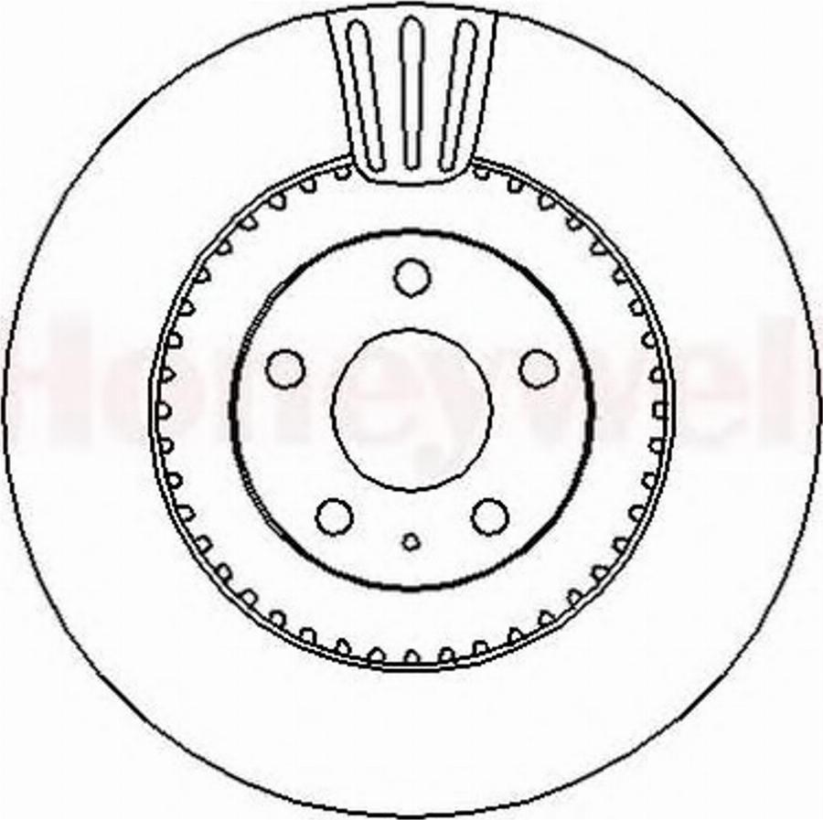 BENDIX 562389B - Гальмівний диск autozip.com.ua