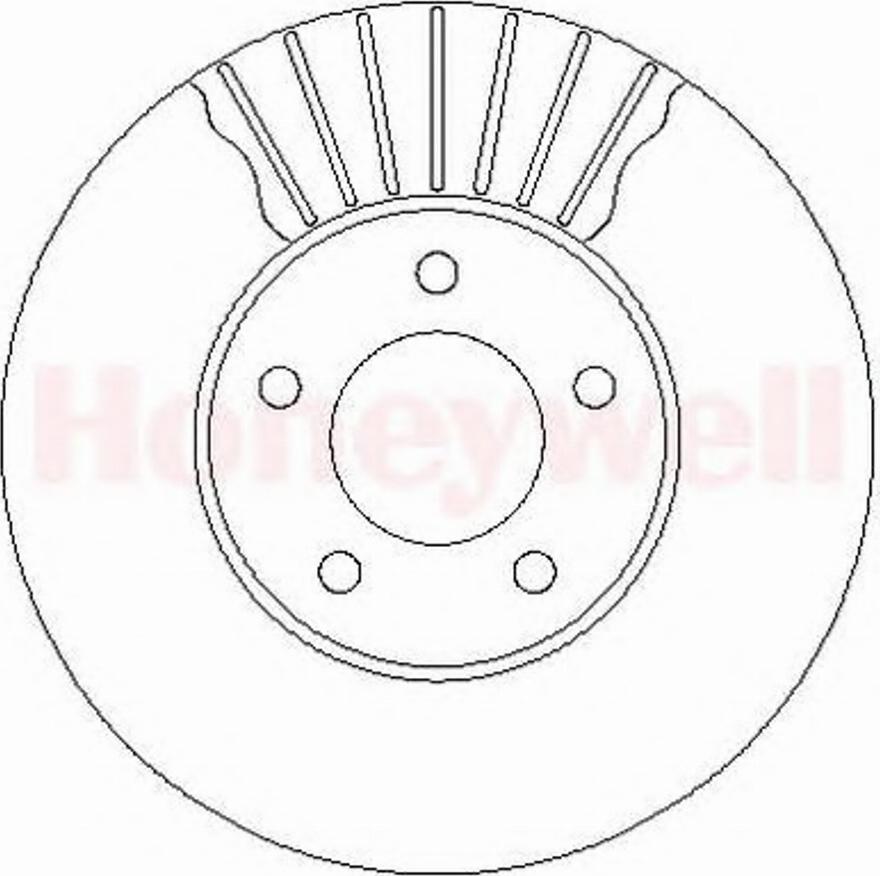 BENDIX 562292 B - Гальмівний диск autozip.com.ua