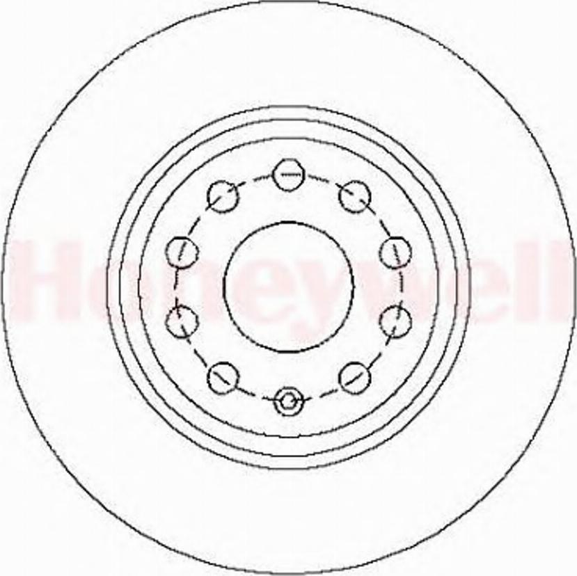 BENDIX 562258 B - Гальмівний диск autozip.com.ua