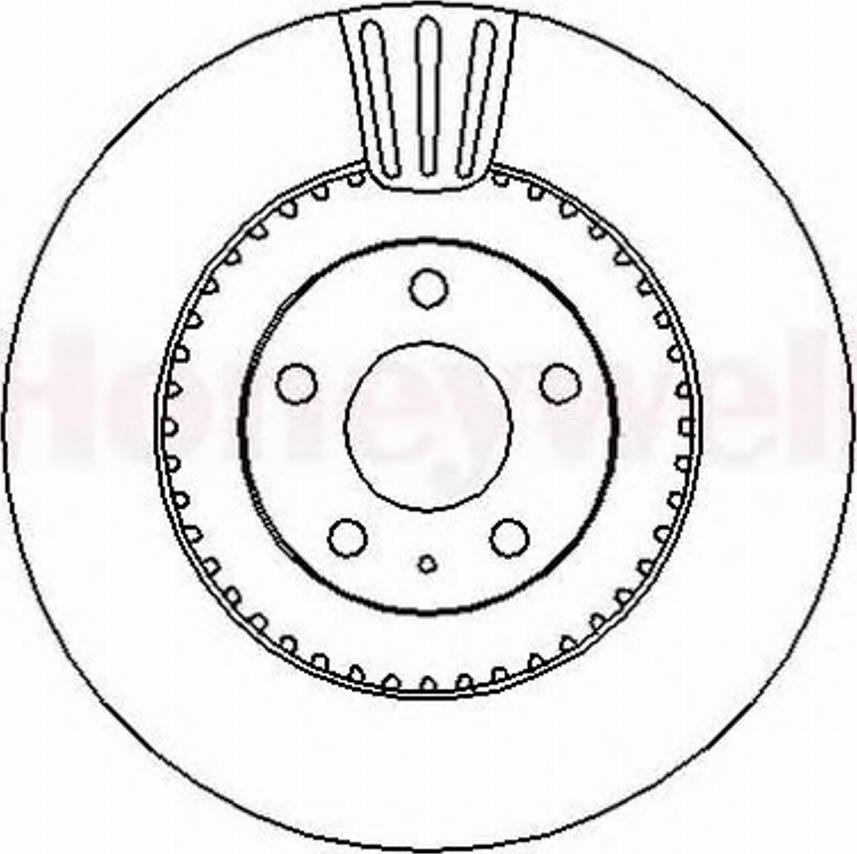 BENDIX 562289B - Гальмівний диск autozip.com.ua