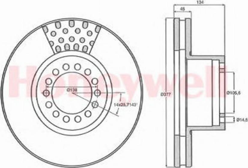 BENDIX 567766B - Гальмівний диск autozip.com.ua