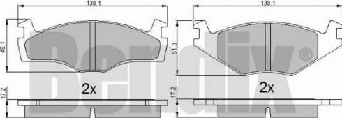 BENDIX 510316 - Гальмівні колодки, дискові гальма autozip.com.ua