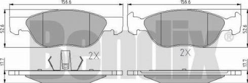 BENDIX 510279 - Гальмівні колодки, дискові гальма autozip.com.ua