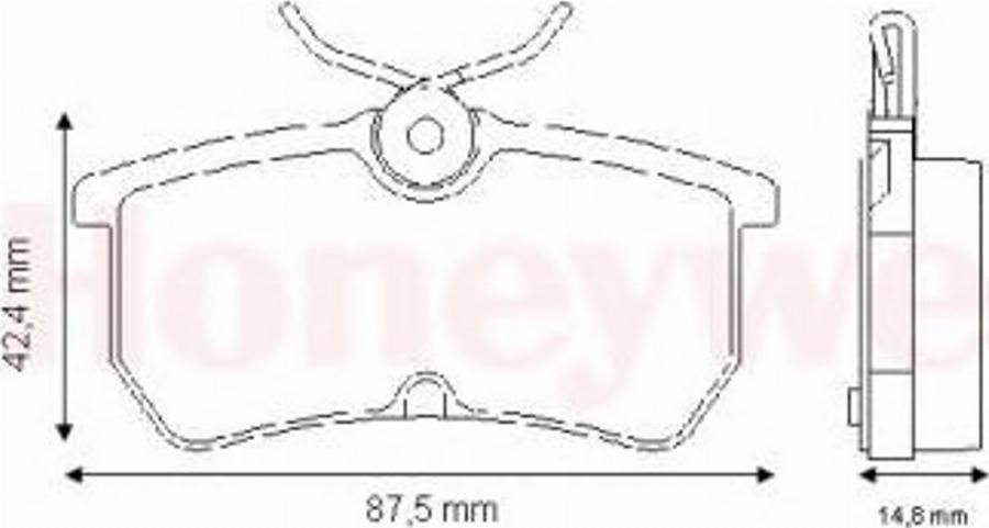 BENDIX 571998X - Гальмівні колодки, дискові гальма autozip.com.ua