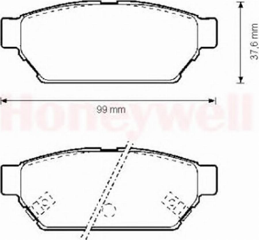 BENDIX Braking 571943B - Гальмівні колодки, дискові гальма autozip.com.ua