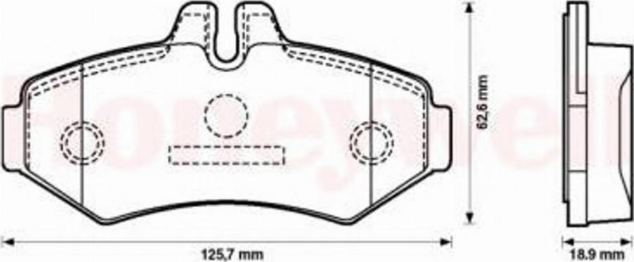 BENDIX 571950B - Гальмівні колодки, дискові гальма autozip.com.ua