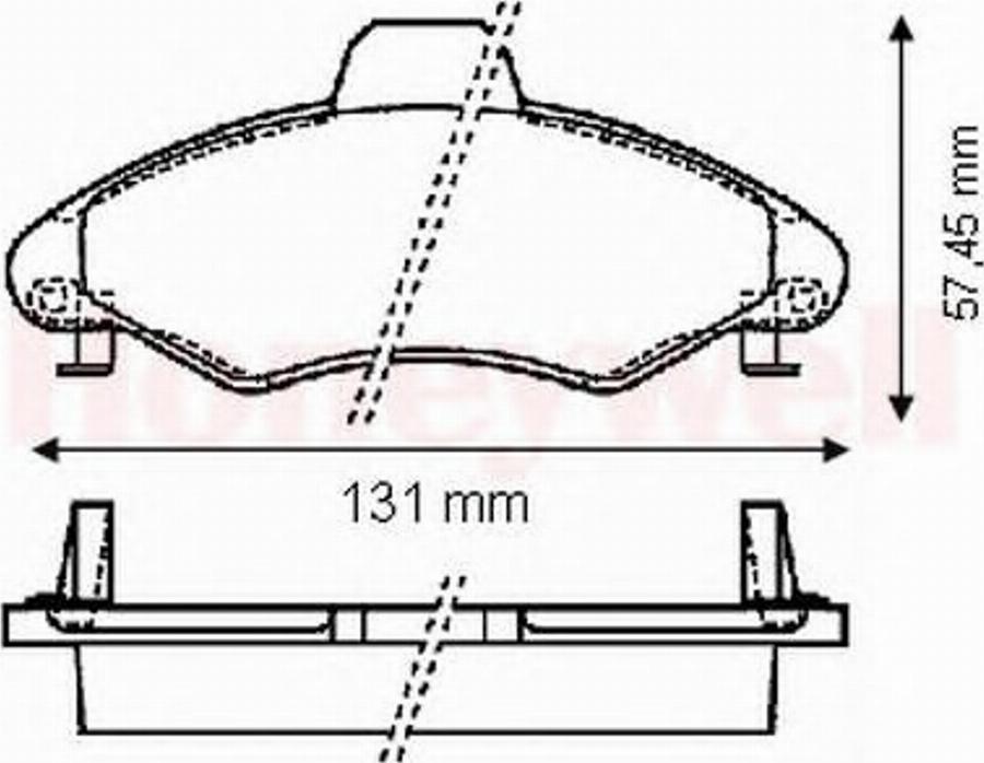 BENDIX 571964B - Гальмівні колодки, дискові гальма autozip.com.ua