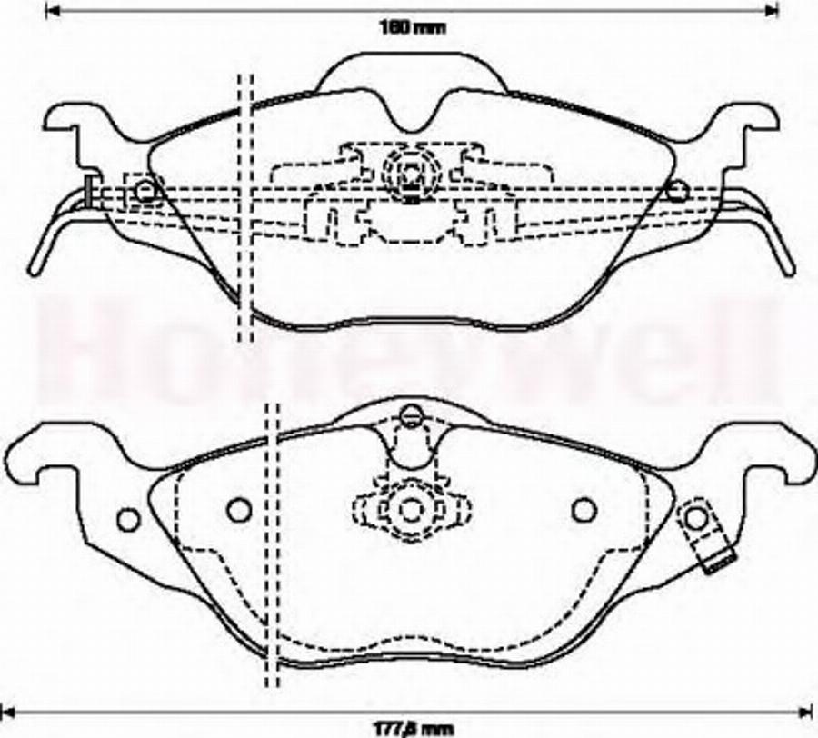 BENDIX Braking 571968B - Гальмівні колодки, дискові гальма autozip.com.ua