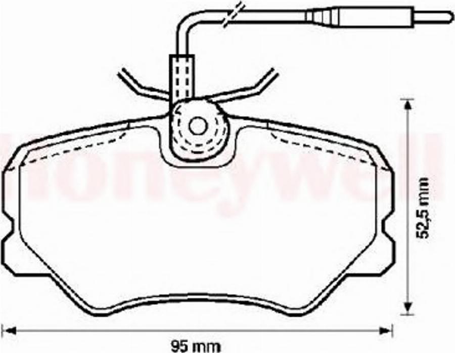 BENDIX 571904B - Гальмівні колодки, дискові гальма autozip.com.ua