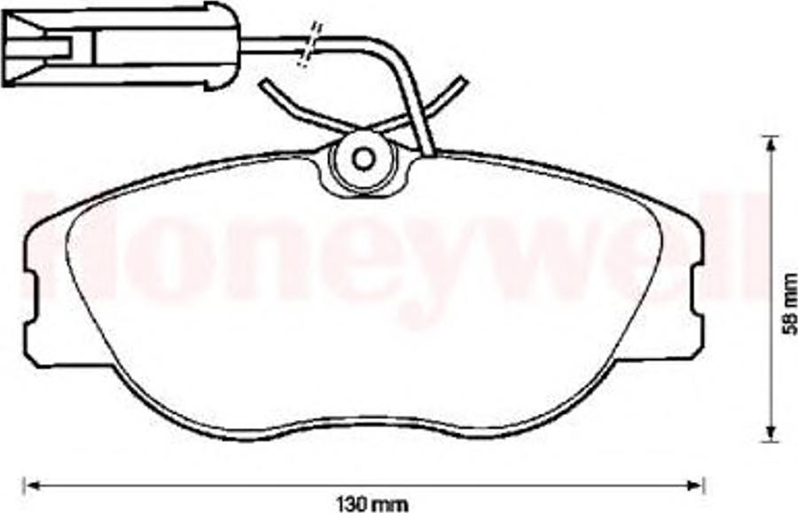 BENDIX 571905B - Гальмівні колодки, дискові гальма autozip.com.ua