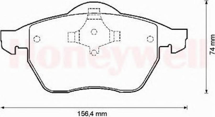 BENDIX 571900B - Гальмівні колодки, дискові гальма autozip.com.ua